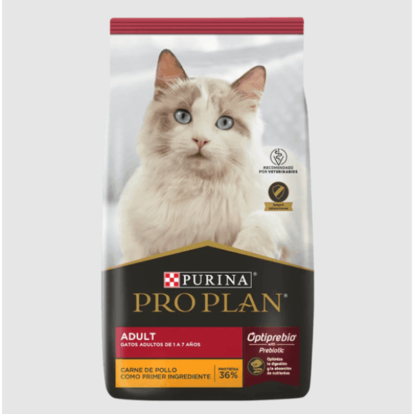 Pro Plan Optiprebio. Adult Para Gato Adulto De Raza Mediana Sabor Pollo Y Arroz En Bolsa De 1 Kg