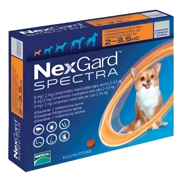 Nexgard Spectra Antiparasitario Para Perro 2 - 3,5 Kg