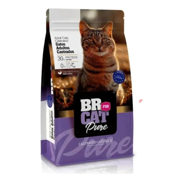 BR For Cat Gatos Adultos Castrados Pollo 10 kg